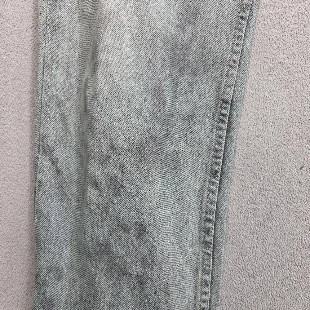 Vintage Levis 501 Jeans Mens Gray Wash Made USA‎ Button Stained 90s Fits 29x29